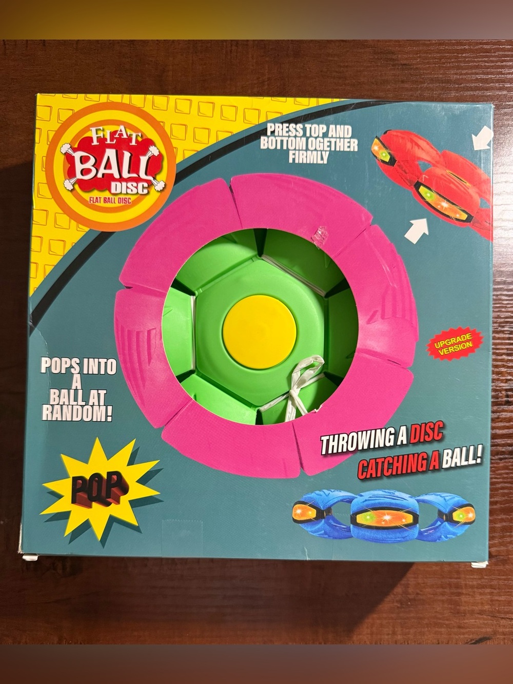 Kids Green Flat Ball Disc Catcher Toy - Green *NIB
